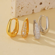 Pave U Hoop Earring JAN6187