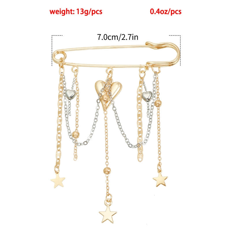 Celestial Bear Brooch | Functional Lapel Pin for Suits