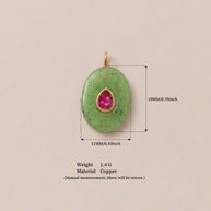Glass Zircon DIY Pendants Dopamine Colorful Birthstone Charm