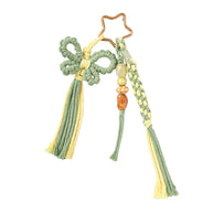 Cotton Spring Tassel Keychain Handmade Woven Fashion Gift