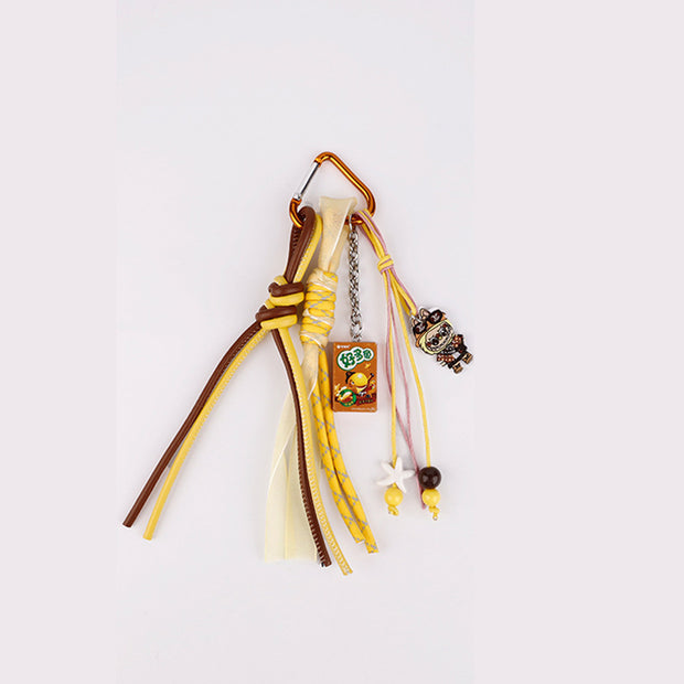 Summer Labubu Keychain | Miu-Style Bag Charm & Phone Strap