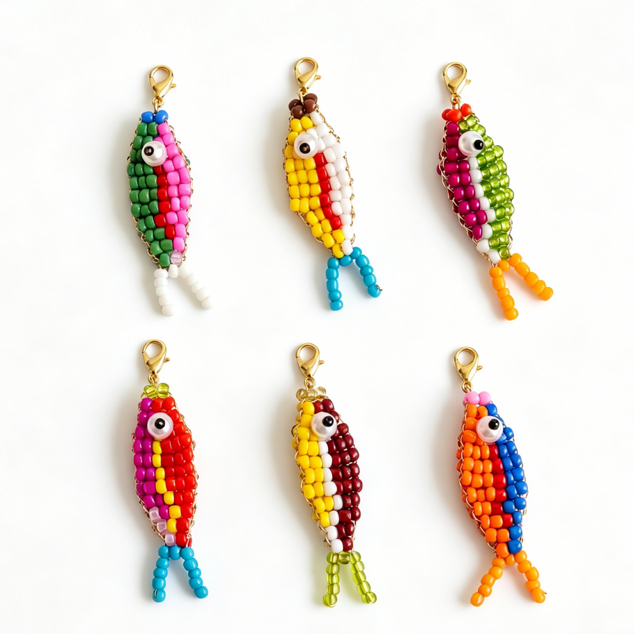 Colored Fish Shoe Charm 14K Gold Plated Copper JX26041241GK