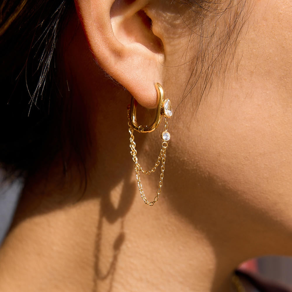 Fringe Drop Earrings | Non-Tarnish | Women's Jewelry