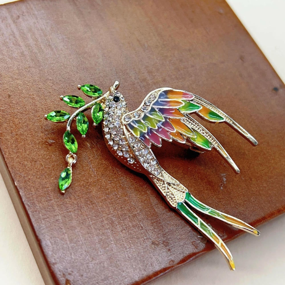 Swallow Brooch | Chinese Enamel Pin | Elegant Vintage