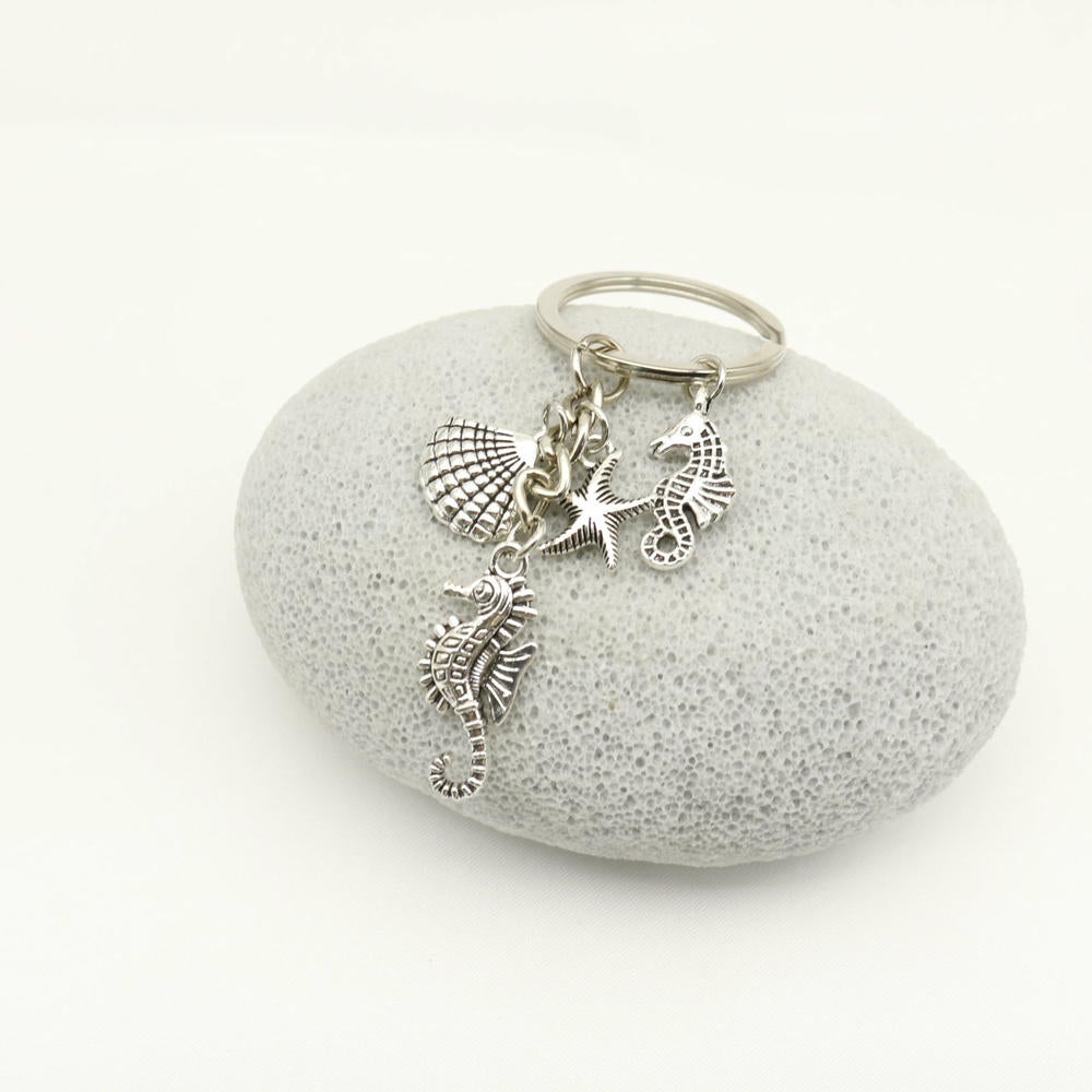 Turtle Keychain | Creativity Sea Animal Charm | Vintage Metal