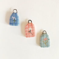 European Cartoon Sea Grass Enamel Pendant 18K Gold Plated