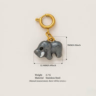 Popular Animal Series Clog Decoration 18K Gold JX26041250GK