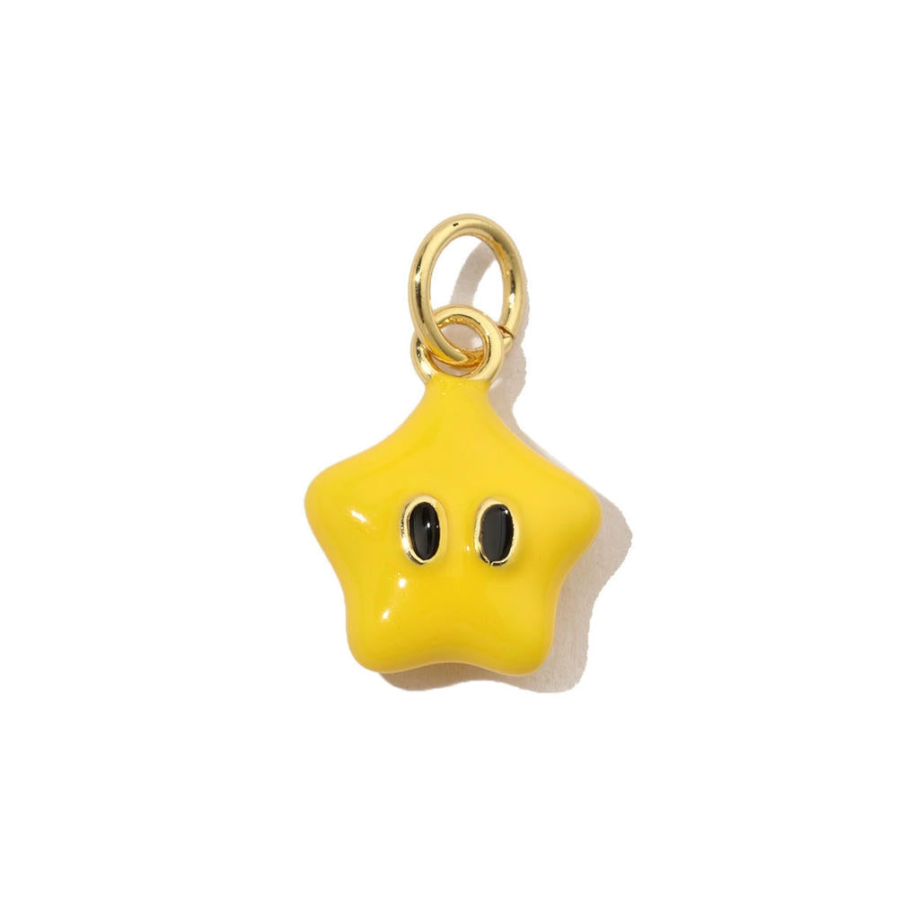 Ice Cream Candy Pendant | Enamel Mushroom Drop Charm