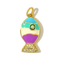 Cat Parrot Pendant | Cute & Cuddly Enamel Animal Love Charm