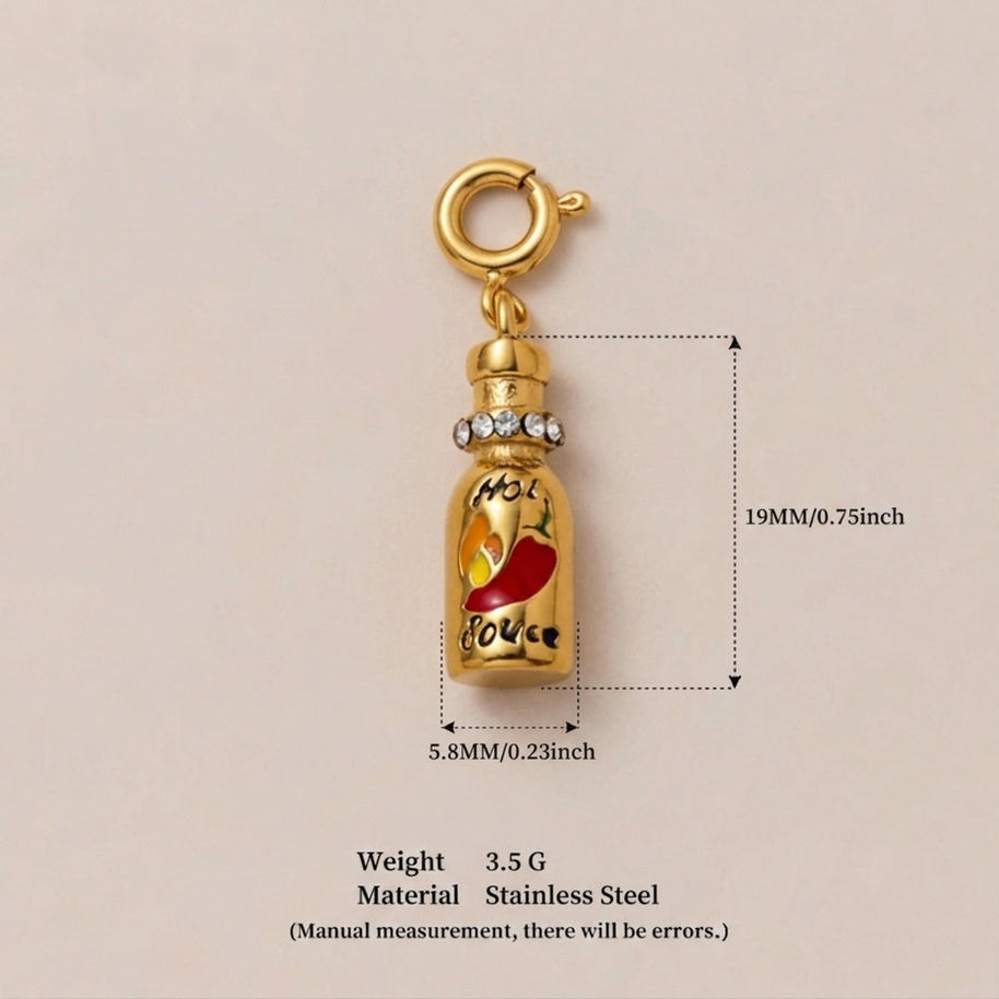 Stainless Steel Trendy Design Valentine Zircon Pendant