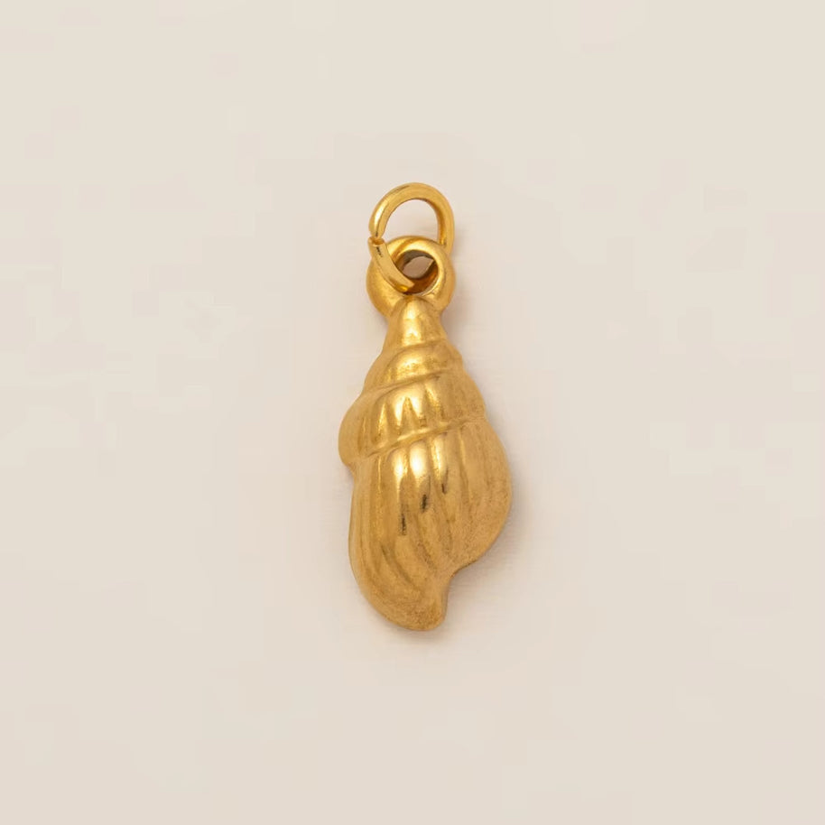 DIY Sea Creatures Pendant Steel 18K Gold Plated Women