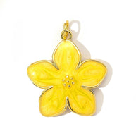 Cherry Blossom Pendant | Romantic Enamel Leaf French Charm