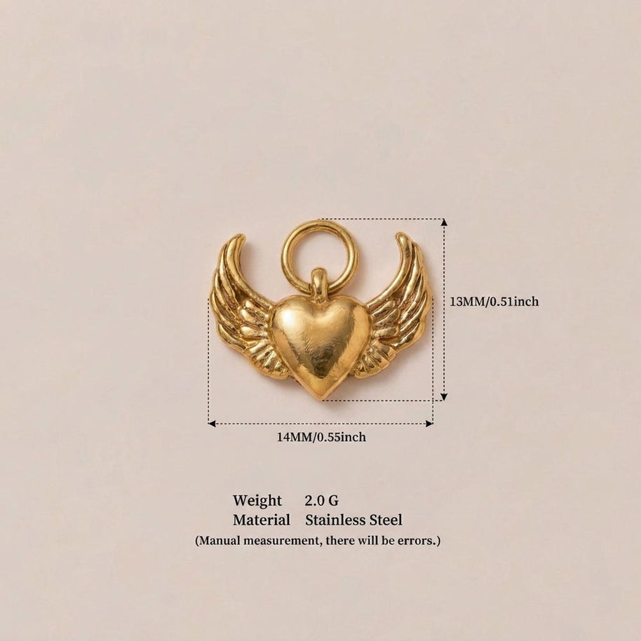 Stainless Steel Trendy Design Valentine Zircon Pendant