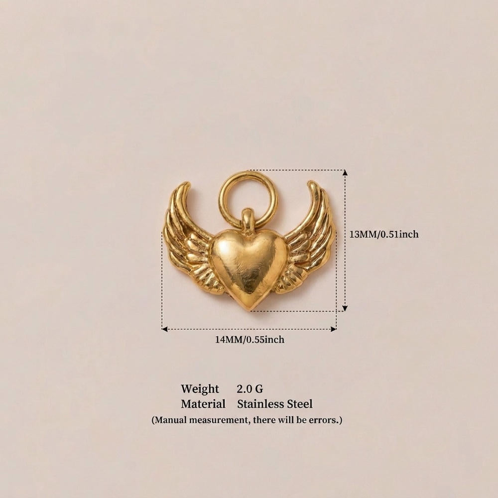 Stainless Steel Trendy Design Valentine Zircon Pendant