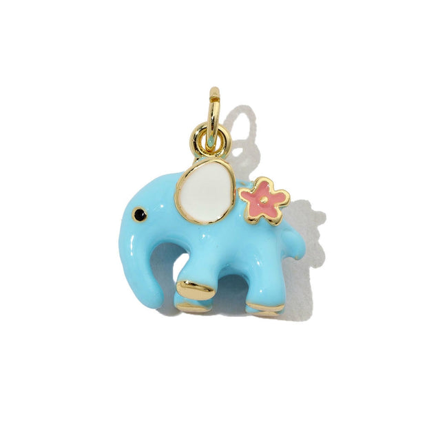 Giraffe Dolphin Pendant | Enamel Animal Drop Charm