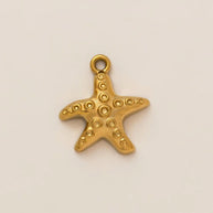 DIY Sea Creatures Pendant Steel 18K Gold Plated Women