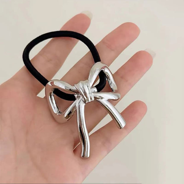Bow Golden Metal Hair Tie JTG18545