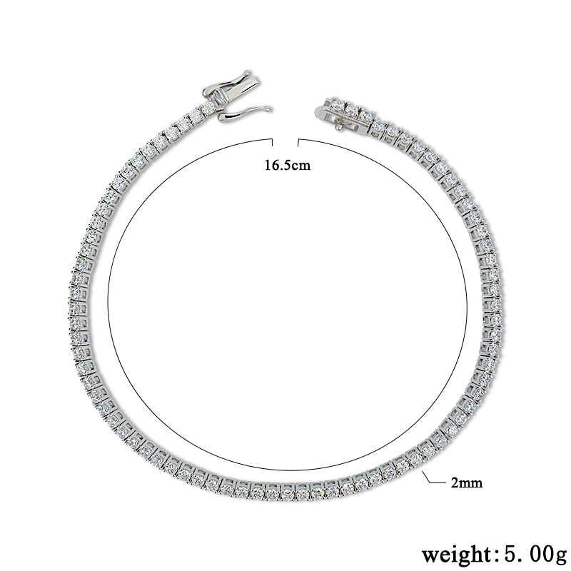 2mm Tennis Bracelet