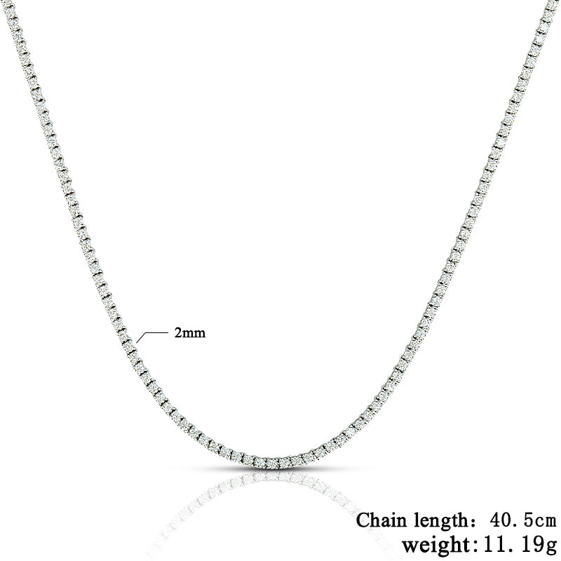 2mm Tennis Necklace