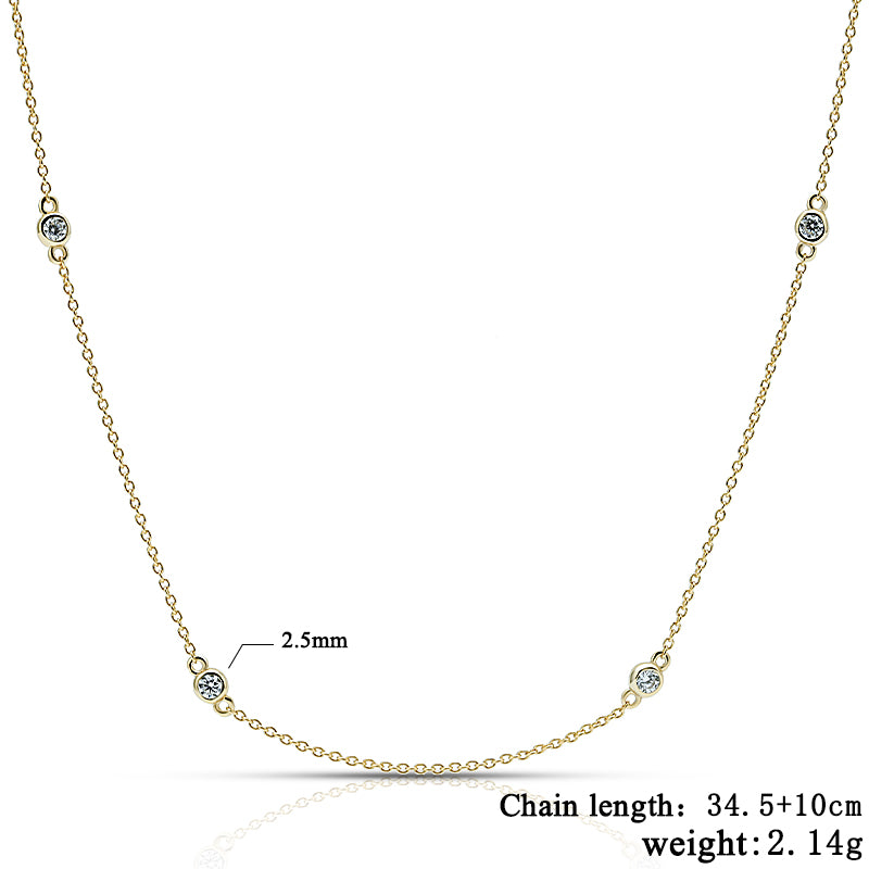 Sterling Silver Satellite Chain Gold Plated