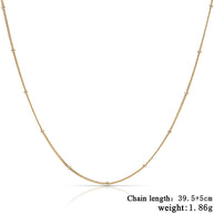 1mm Spheres Chain Necklace