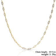Silver Paperclip Chain Necklace