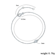 Sterling Silver Bezel Bracelet