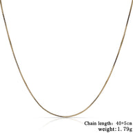 0.75mm Sterling Silver Box Chain Necklace
