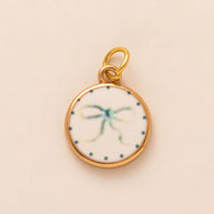 Colorful Pumpkin Bird Enamel Pendant 18K Gold Plated Women
