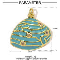 Lucky Koi Fish Pendant | Prosperity Ocean Shell Enamel Charm