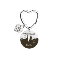 Heart Keychain | Stainle Steel Engrave | Couple Gift