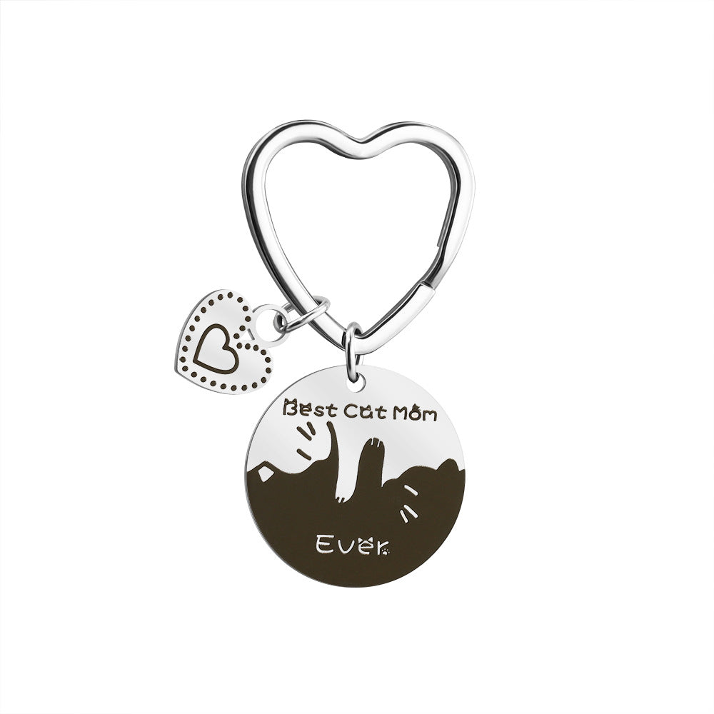 Heart Keychain | Stainle Steel Engrave | Couple Gift