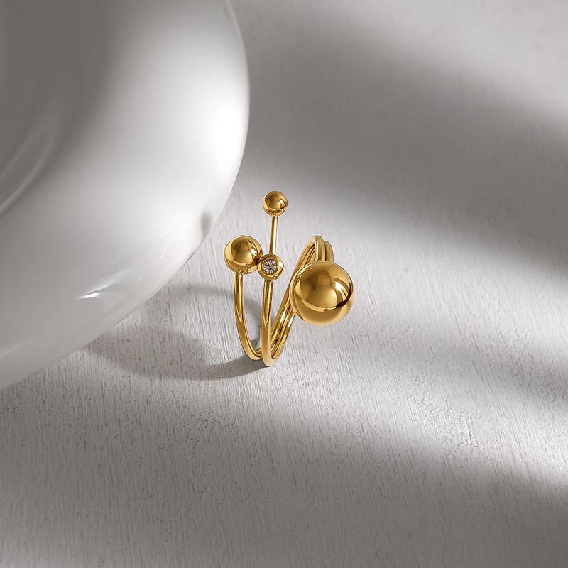 Geometric Ball Open Ring JSR020010