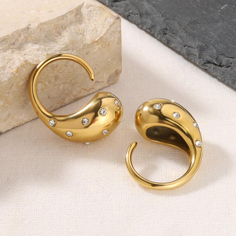 CZ Drop Open Ring JSR24011302