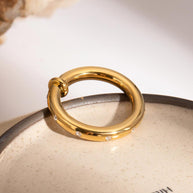 Gold Plated Stainless Steel Ring Band