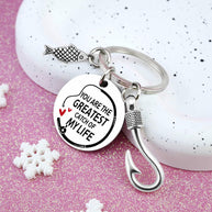 Fishing Keychain | Fish Hook Pendant | Angler Gift