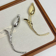 Tulip Bud Brooch | Modern Lapel Pin for Women's Blazers