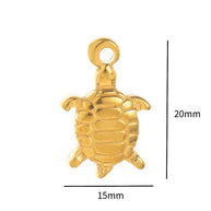 Summer Beach Starfish Turtle Keychain Pendant Charm JX251222Z