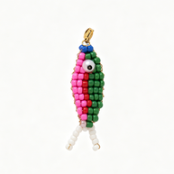 Colored Fish Shoe Charm 14K Gold Plated Copper JX26041241GK