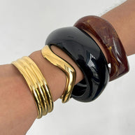 Resin Statement Jewelry | Fade-Resistant Stackable Bangle