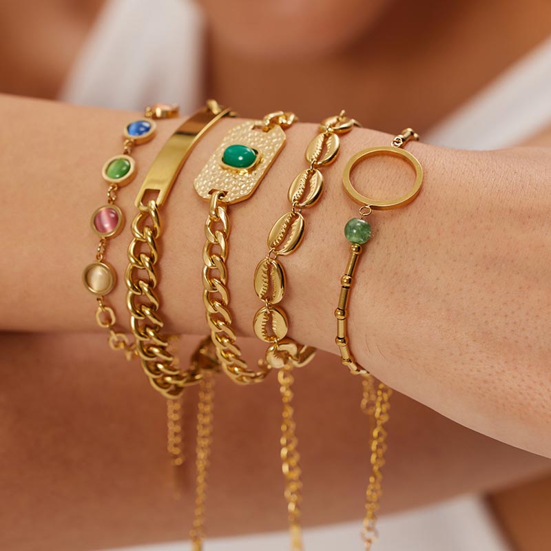 Cat's Eye Chain Bracelet