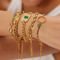 Cat's Eye Chain Bracelet