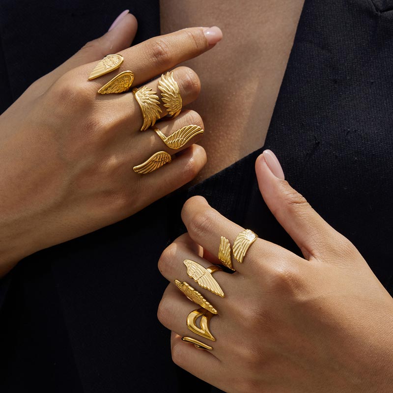 Wing Open Ring