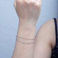 CZ Station Bracelet