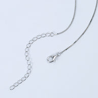 0.75mm Sterling Silver Box Chain Necklace