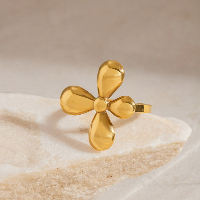 Flower Open Ring