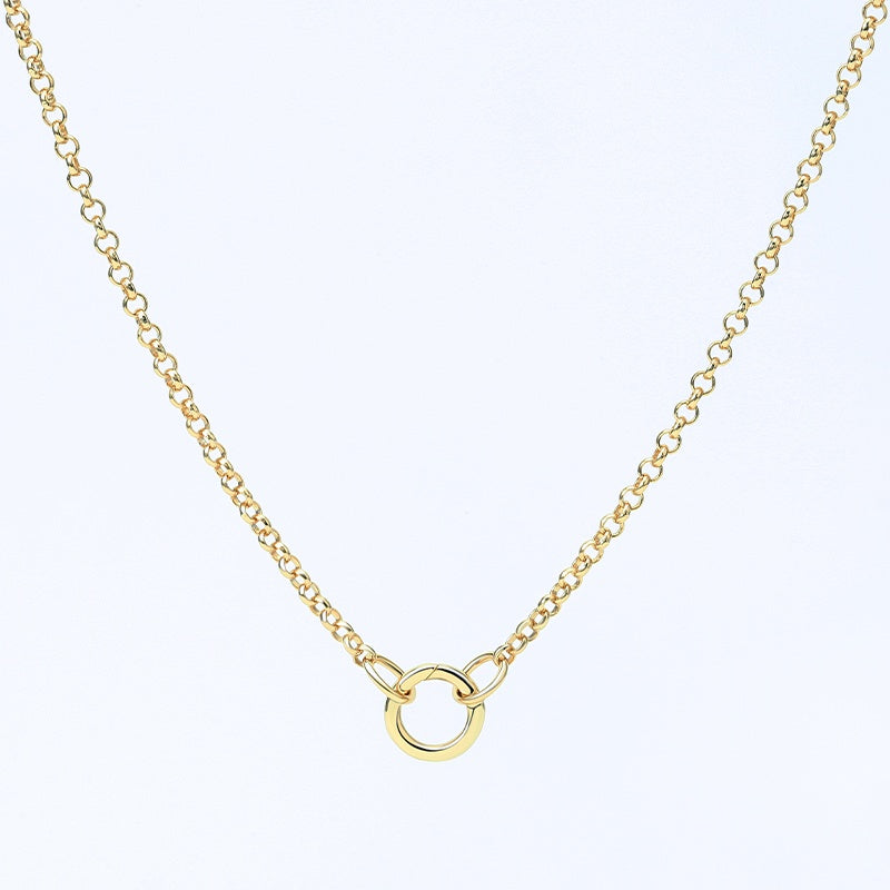 Rolo Chain Charm Necklace