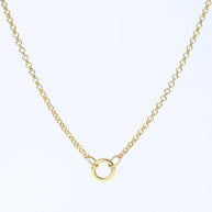 Rolo Chain Charm Necklace