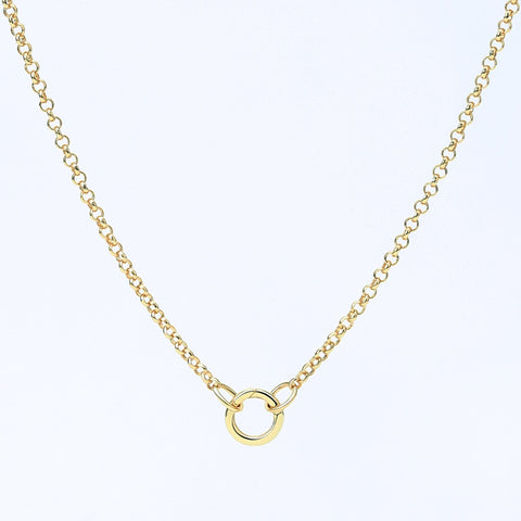 Rolo Chain Charm Necklace
