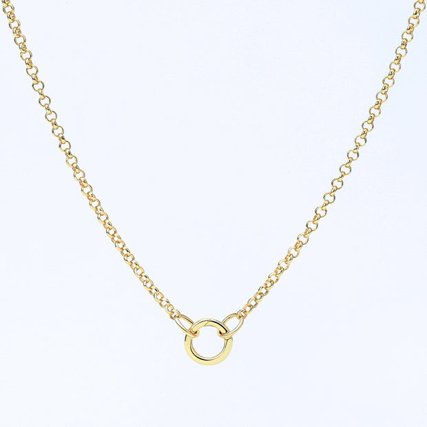 Rolo Chain Charm Necklace
